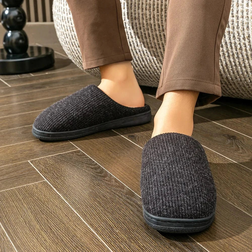 Chaussons à Mémoire de Forme Homme