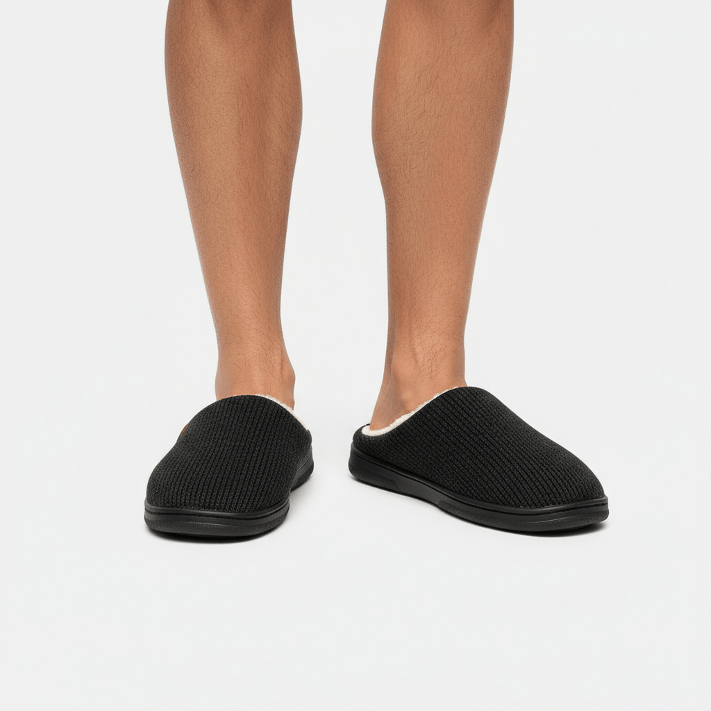 Chaussons à Mémoire de Forme Homme
