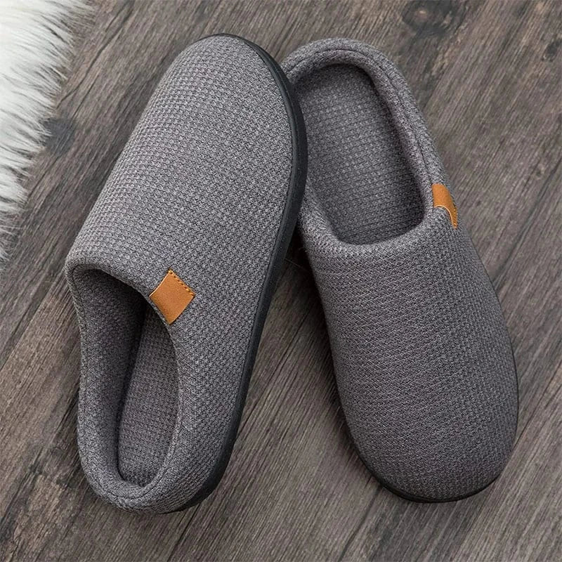Chaussons à Mémoire de Forme Homme
