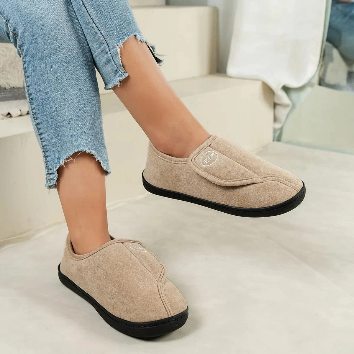 Chaussons à Scratch pour Femme