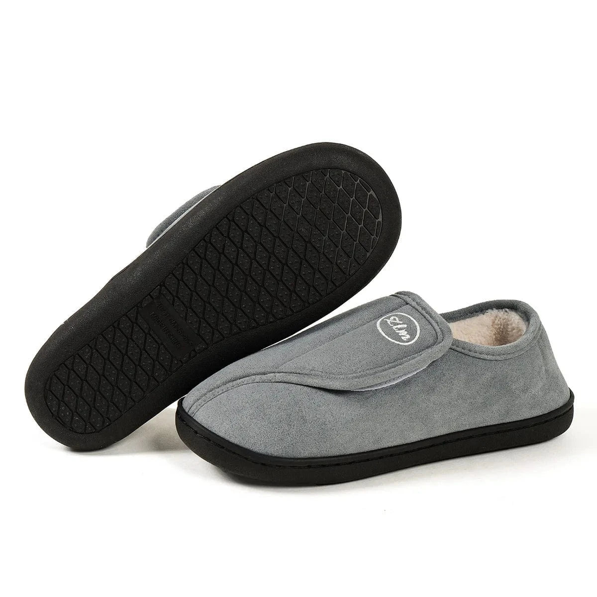 Chaussons à Scratch pour Femme Gris / 37-38