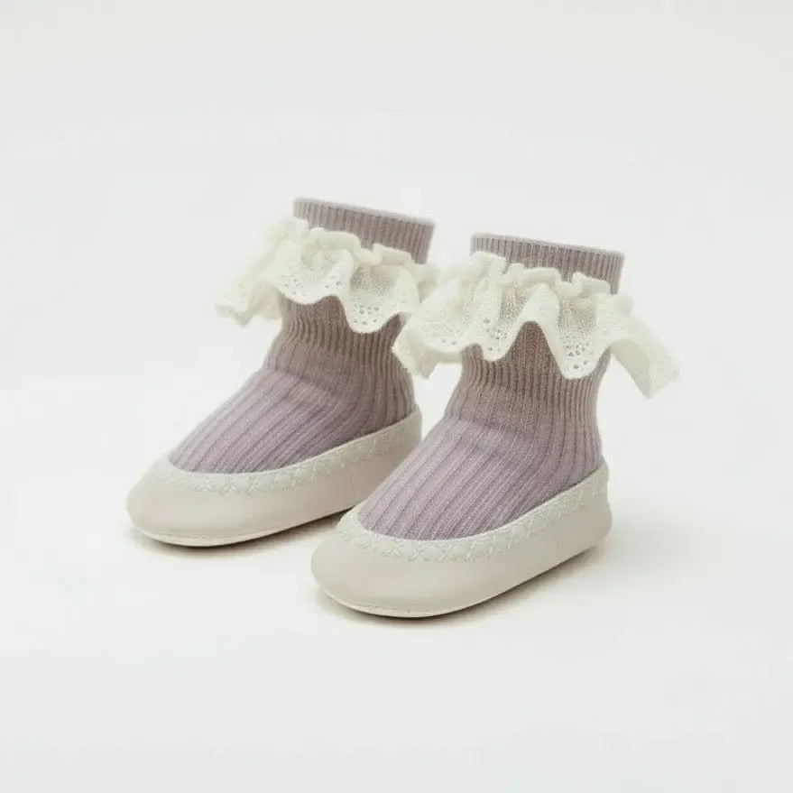 Chaussons à Volants pour Bébé Fille