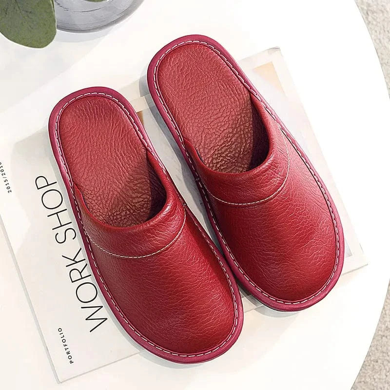 Chaussons Anti-Odeurs pour Homme Rouge Foncé / 37-38