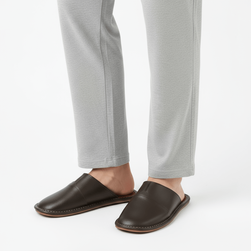 Chaussons Cuir Souple pour Homme