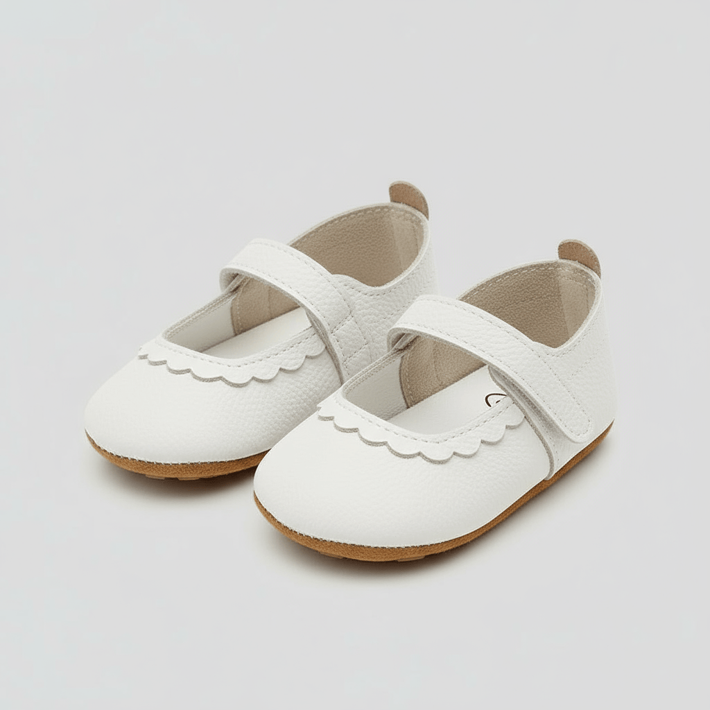 Chaussons Ballerines pour Bébé Blanc cassé / 0-6 mois