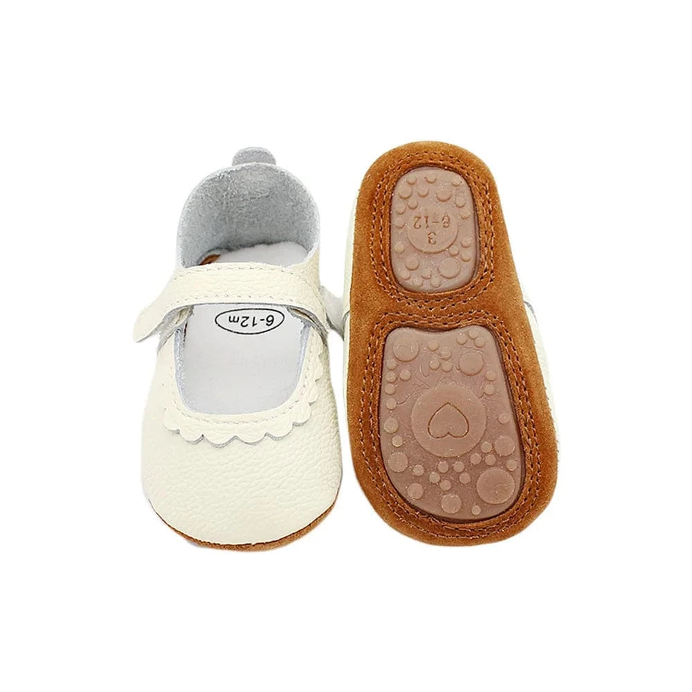 Chaussons Ballerines pour Bébé Blanc cassé / 0-6 mois