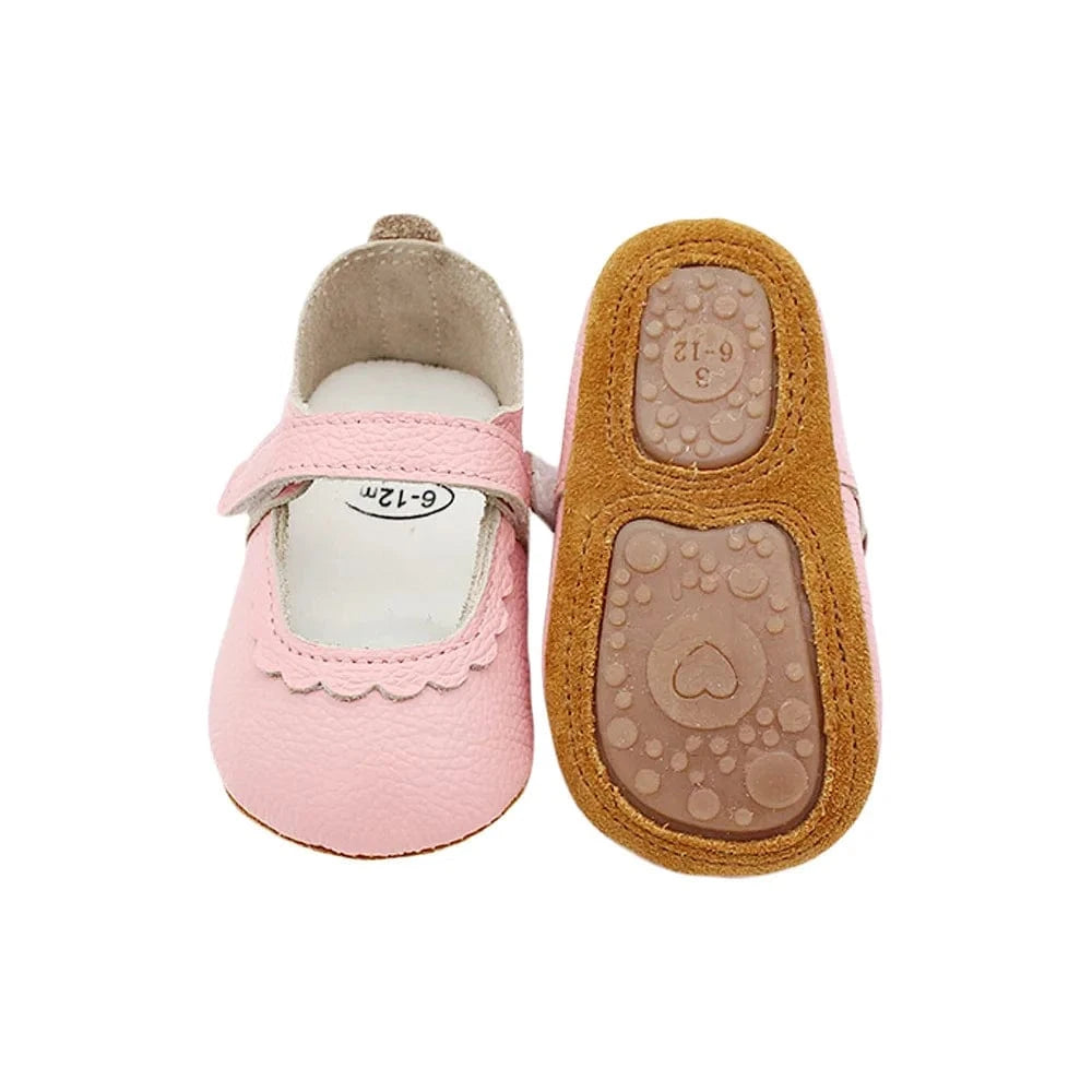 Chaussons Ballerines pour Bébé Rose / 0-6 mois