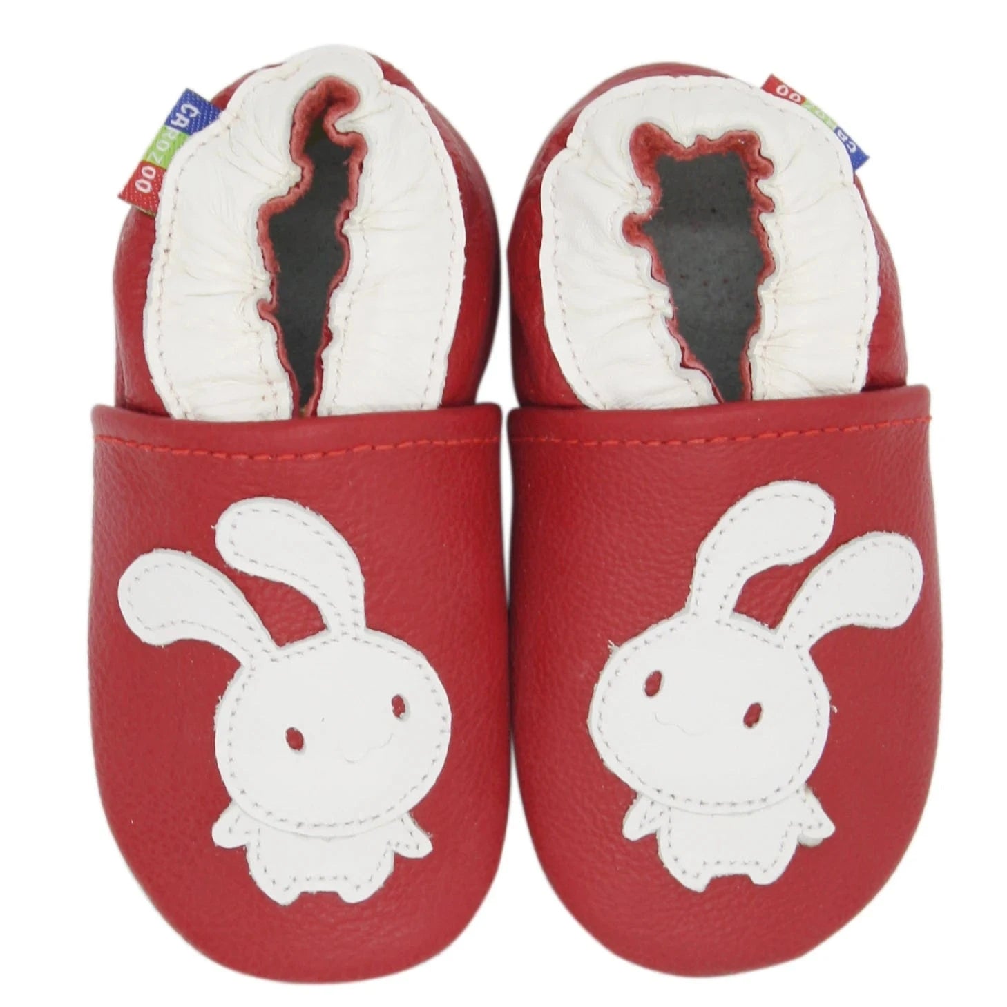 Chaussons pour Bébé en Cuir Souple Antidérapants - Marley Lapin / 17-18