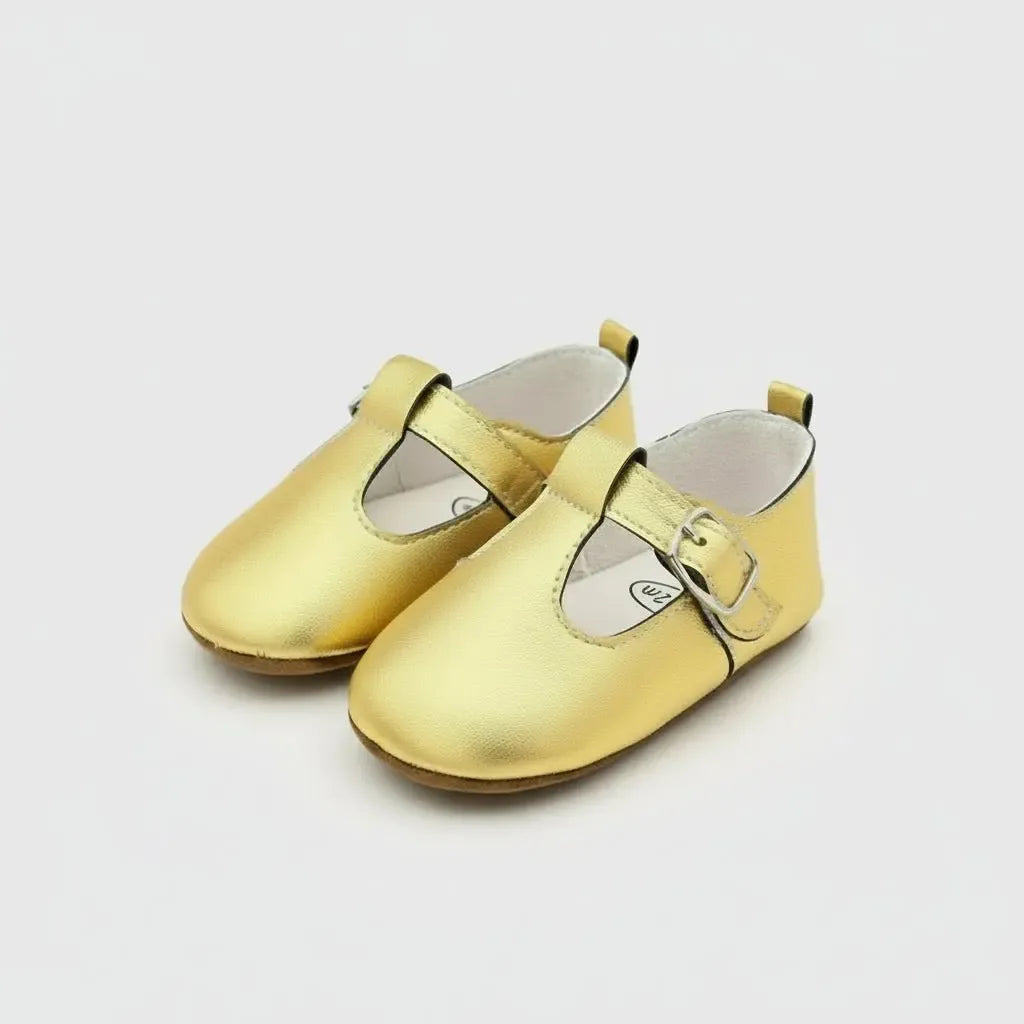 Chaussons Bébé Dorés