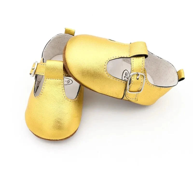 Chaussons Bébé Dorés
