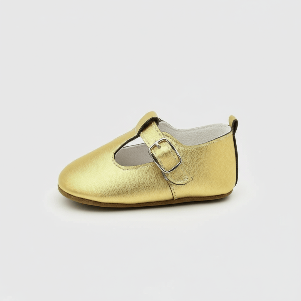 Chaussons Bébé Dorés