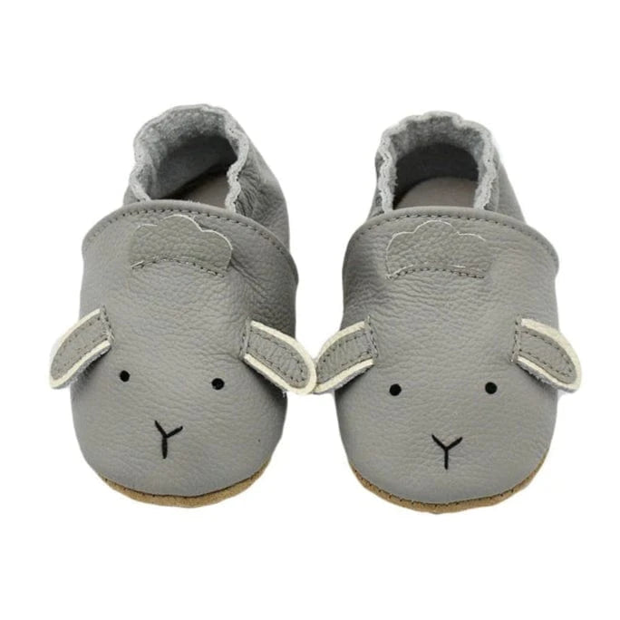 Chaussons Bébé en Cuir Antidérapants