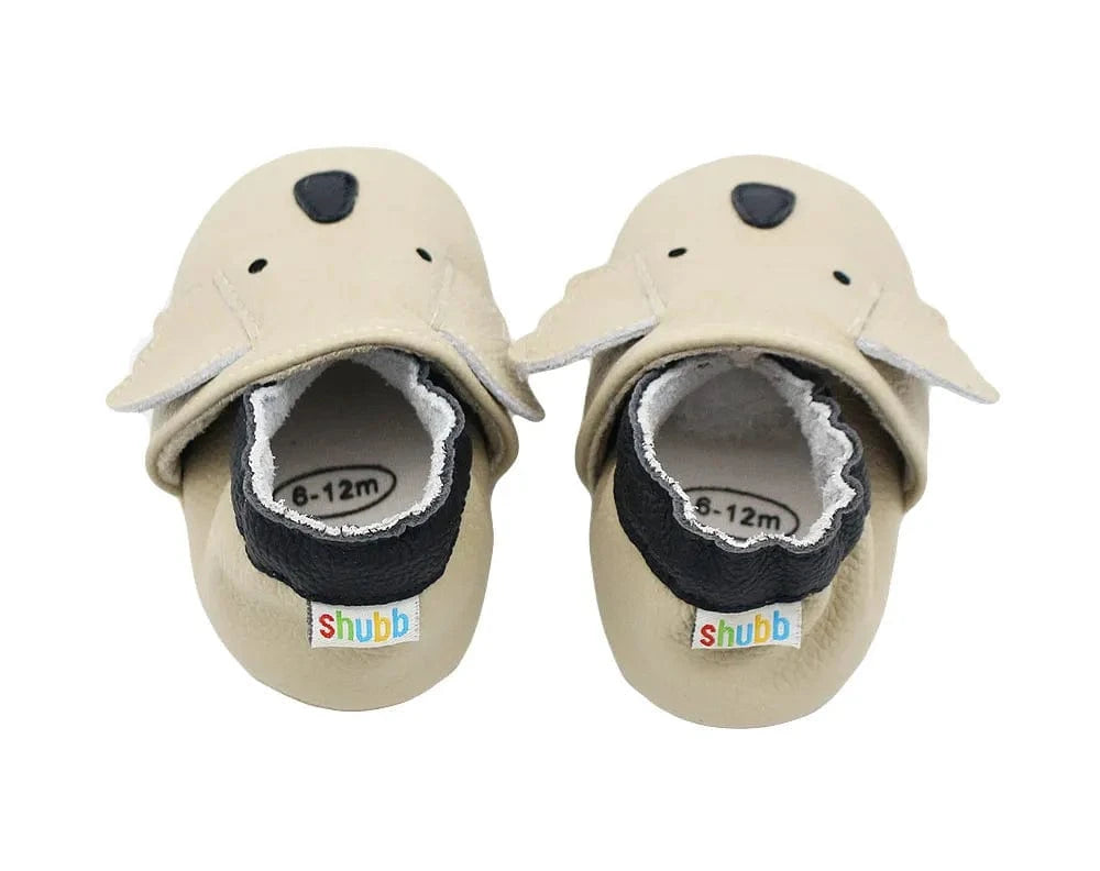 Chaussons Bébé en Cuir Antidérapants