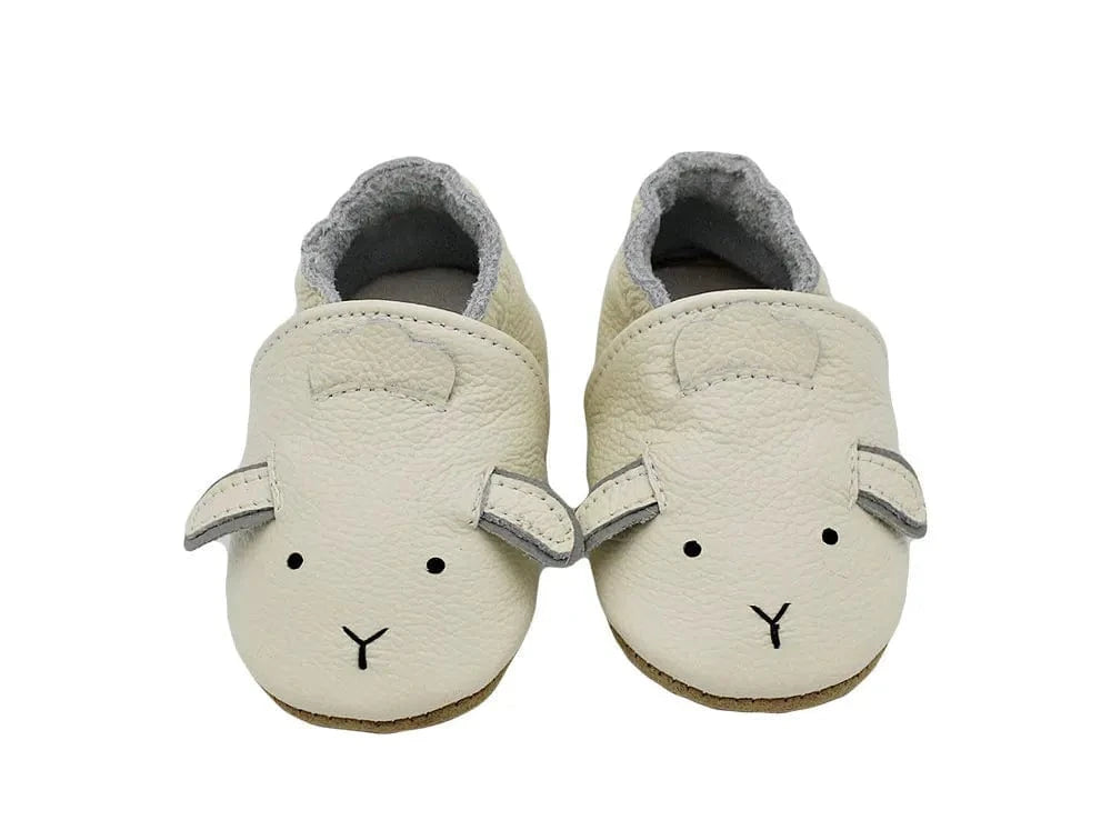 Chaussons Bébé en Cuir Antidérapants