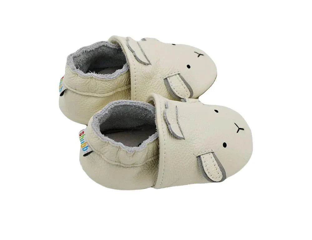 Chaussons Bébé en Cuir Antidérapants