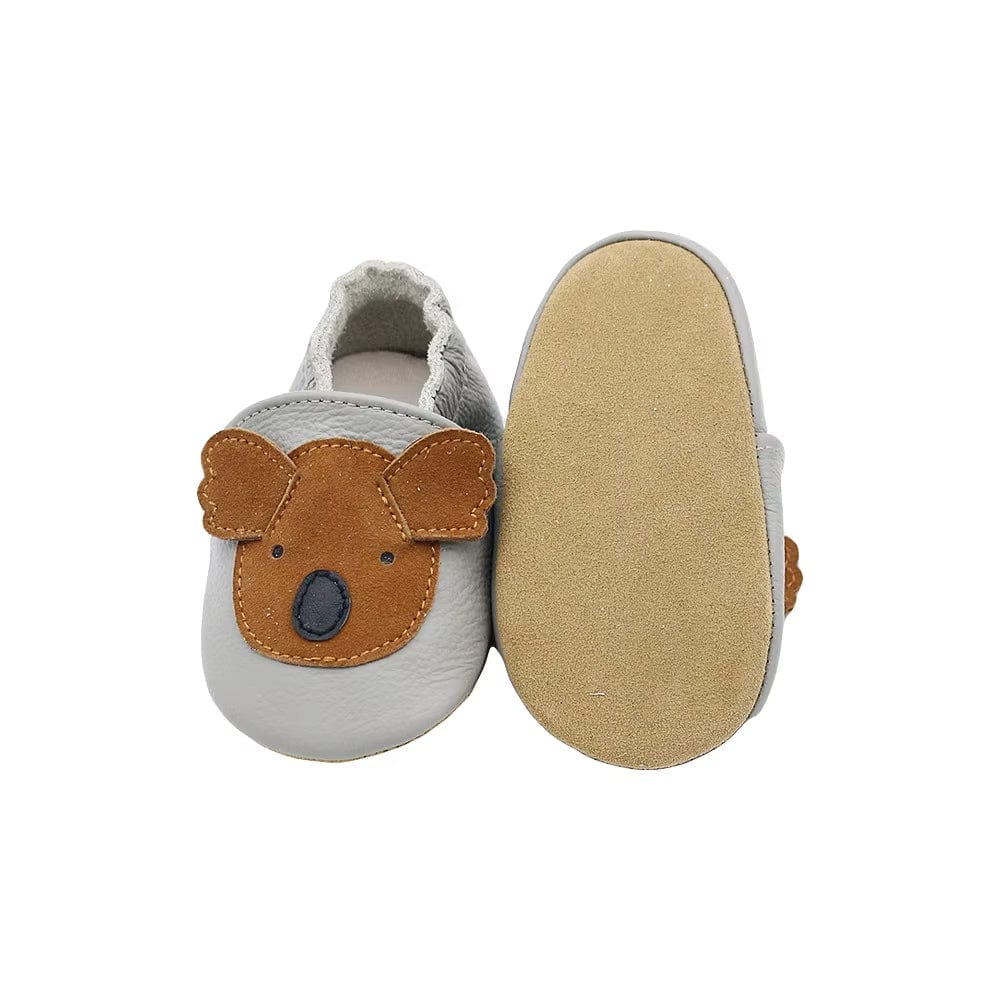 Chaussons Bébé en Cuir Antidérapants