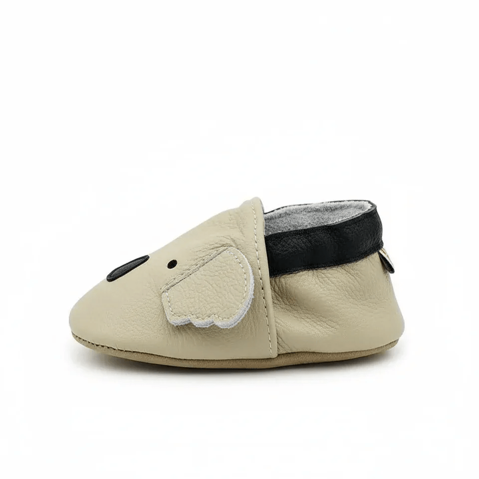 Chaussons Bébé en Cuir Antidérapants