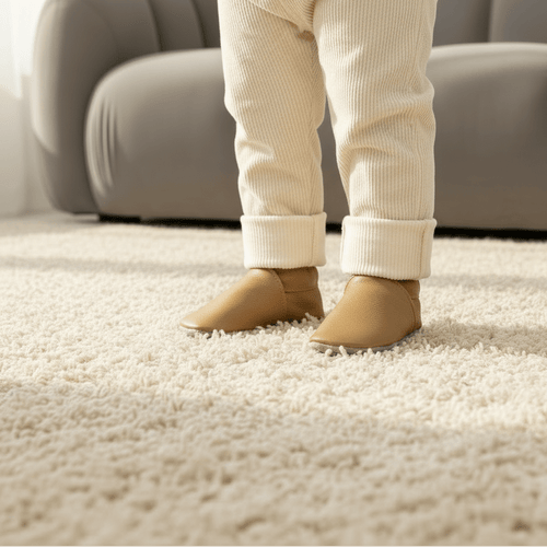 Chaussons Bébé en Cuir Souple