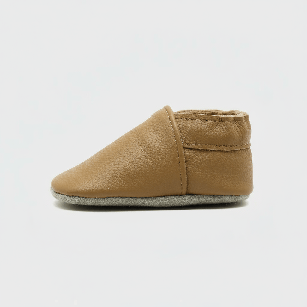 Chaussons Bébé en Cuir Souple