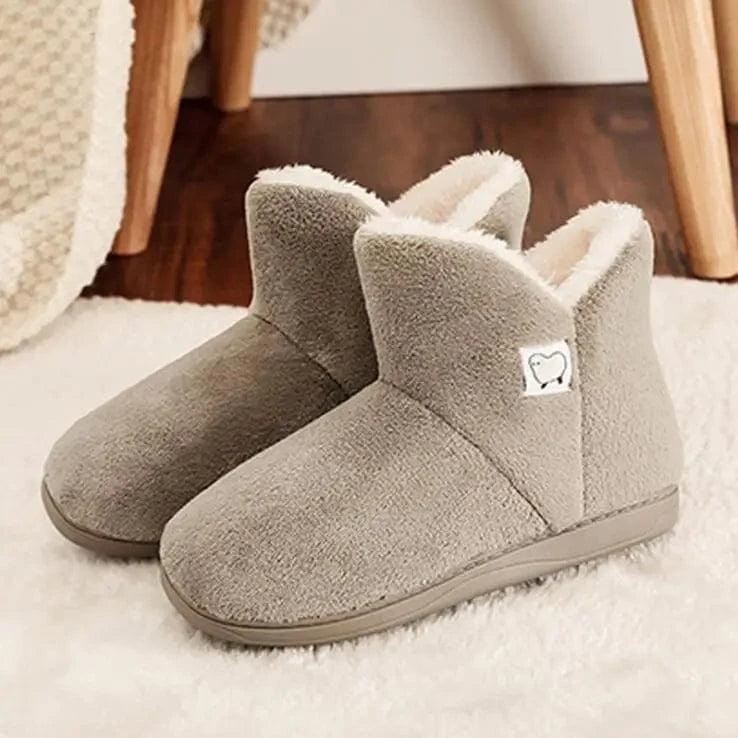 Chaussons Bottes d'Hiver pour Femme Beige / 35-36