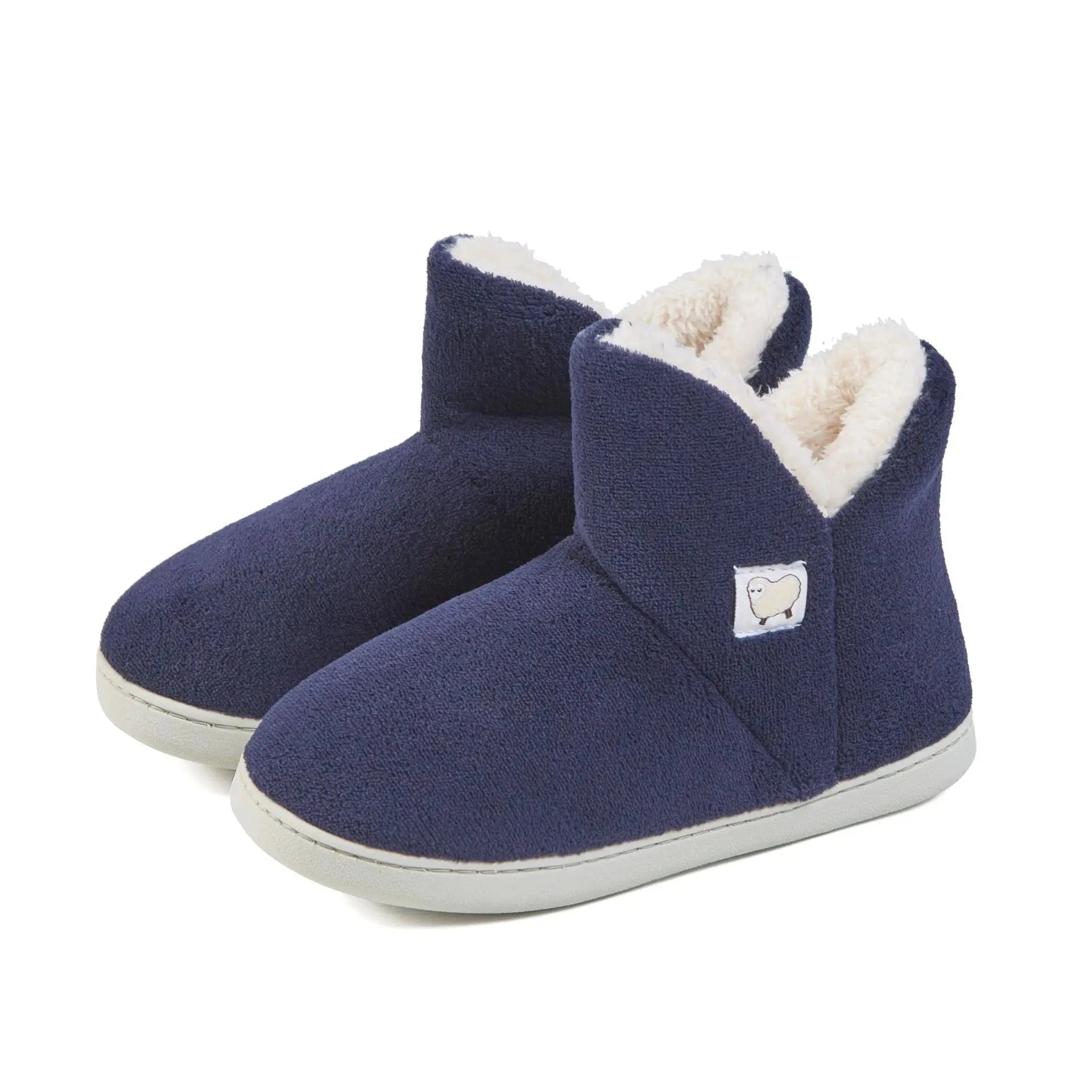 Chaussons Bottes d'Hiver pour Femme Bleu marine / 35-36