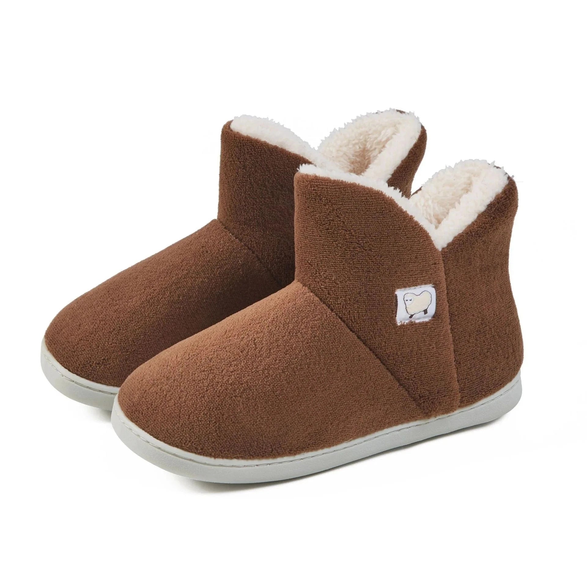 Chaussons Bottes d'Hiver pour Femme Marron clair / 35-36