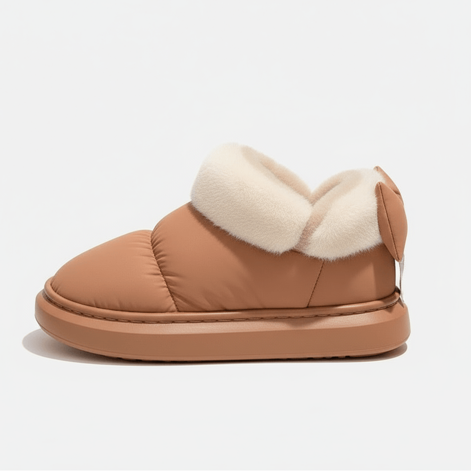 Chaussons Bottines Fourrées pour Femme Marron / 35-36