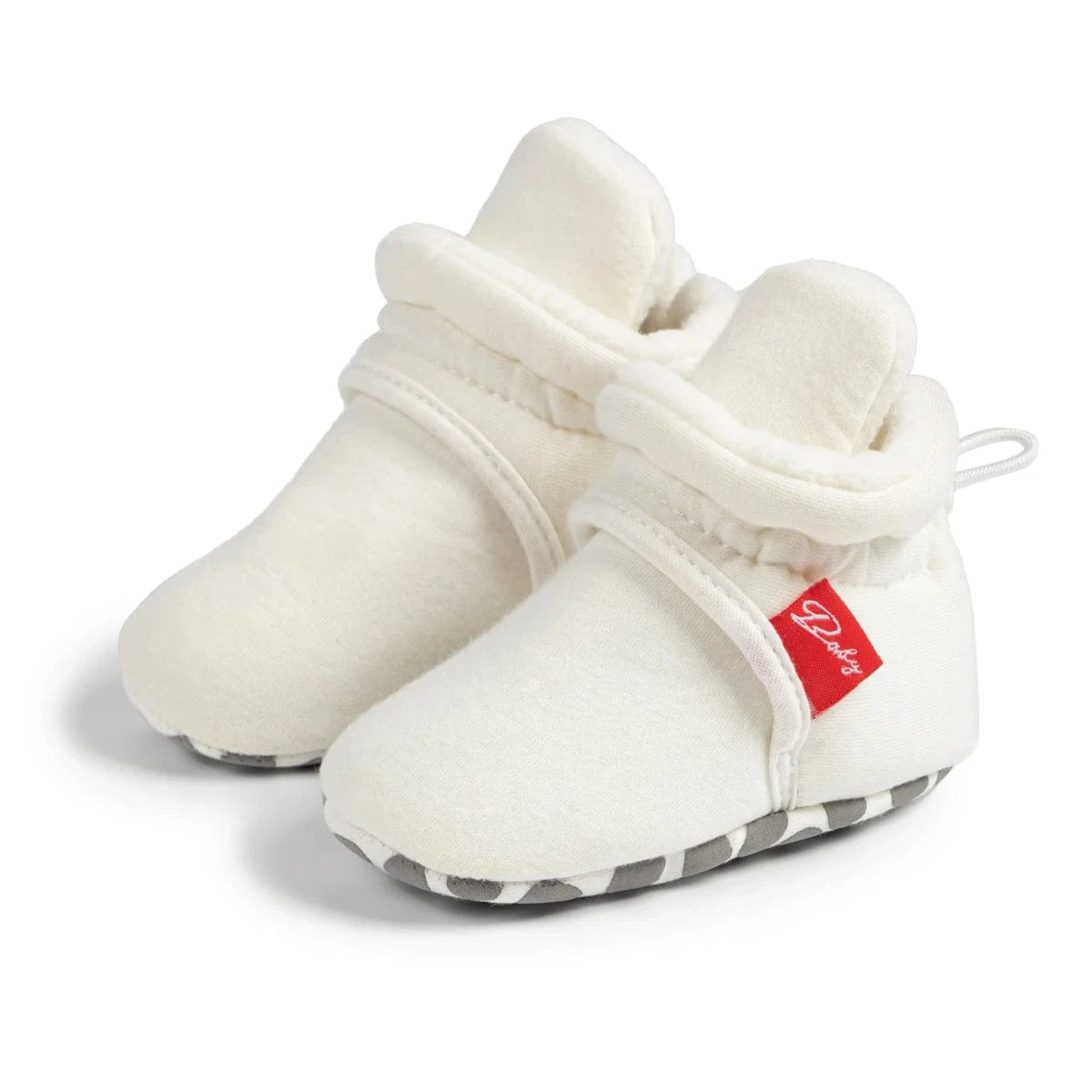Chaussons Bottines Pour Bébé Blanc / 0 à 6 mois ( 17-18 )