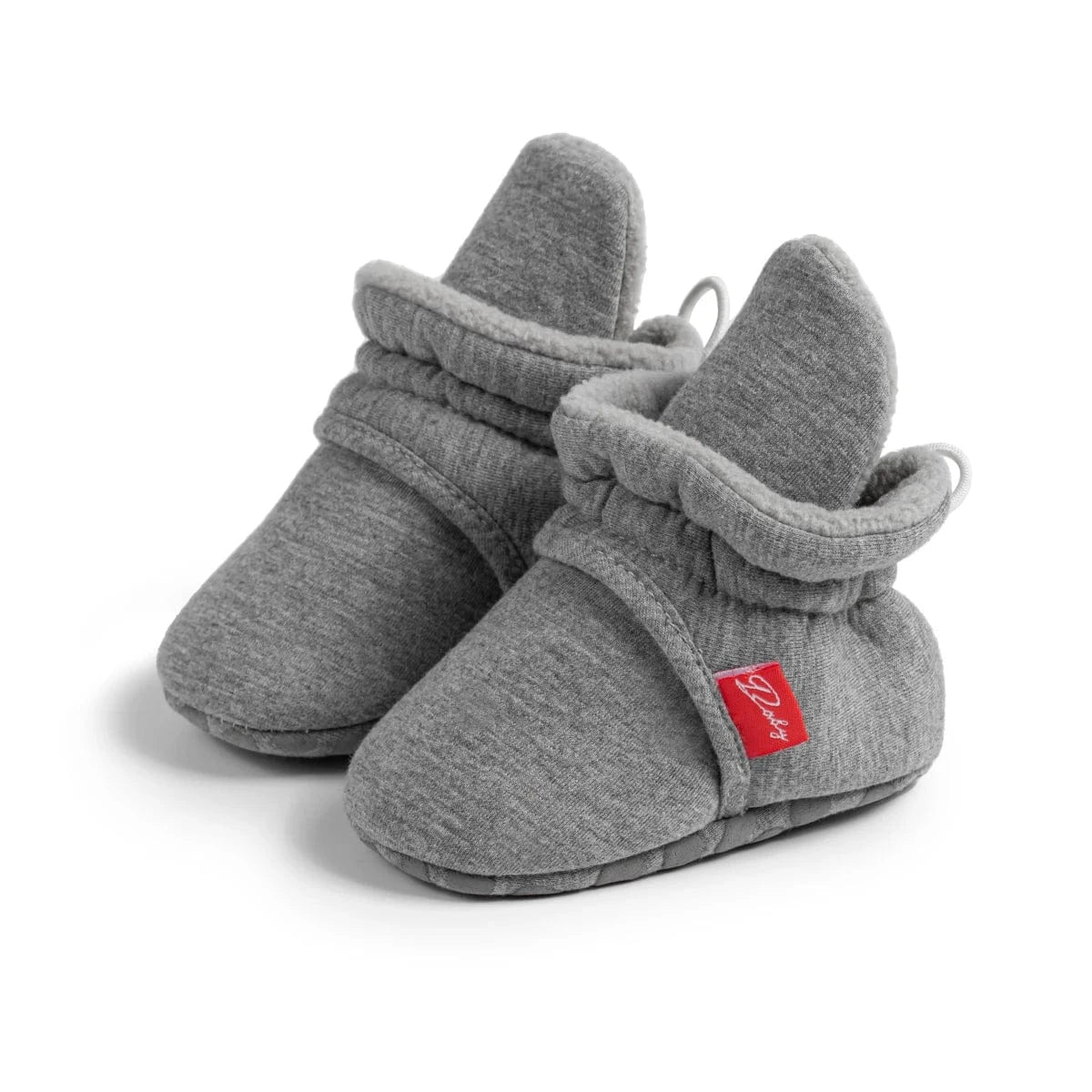 Chaussons Bottines Pour Bébé Gris foncé / 0 à 6 mois ( 17-18 )