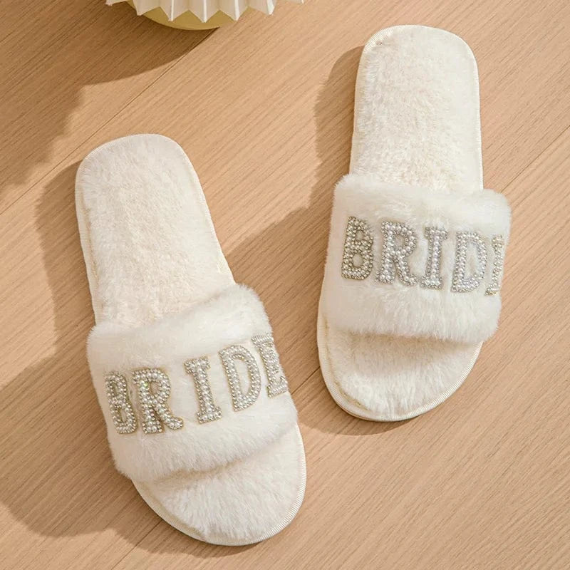 Chaussons Bride Mariage Blanc / 35-36