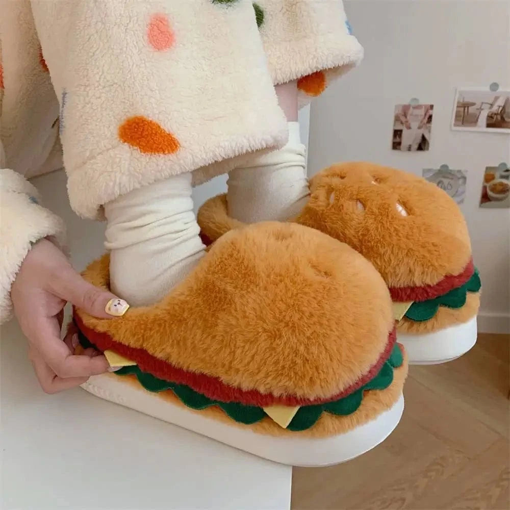 Chaussons Burger Camel / 35-36
