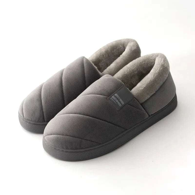 Chaussons Charentaises Modernes pour Homme Gris foncé / 38-39