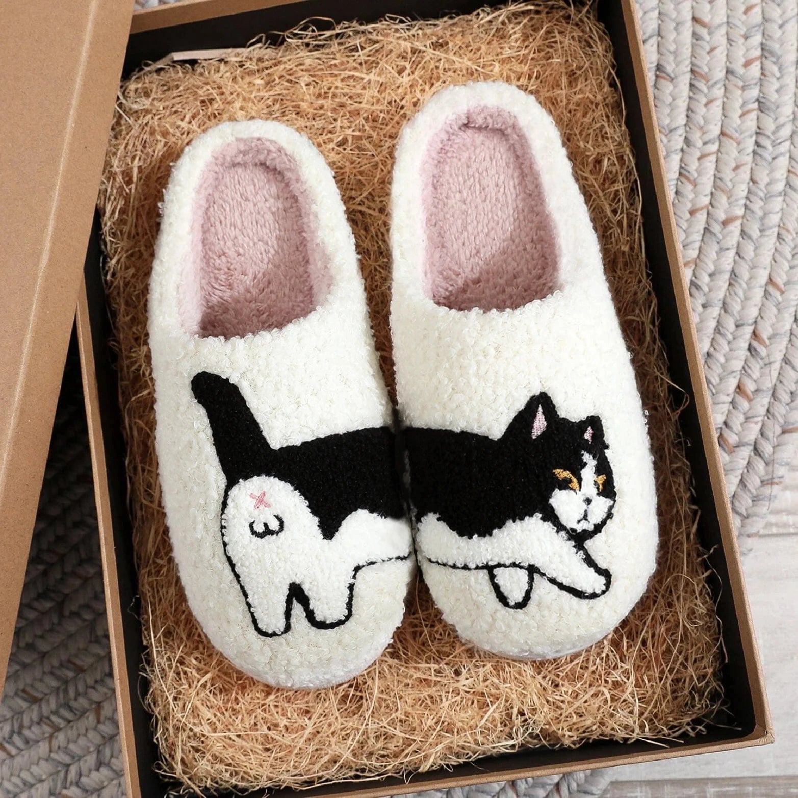 Chaussons Chat Blanc / 34-35