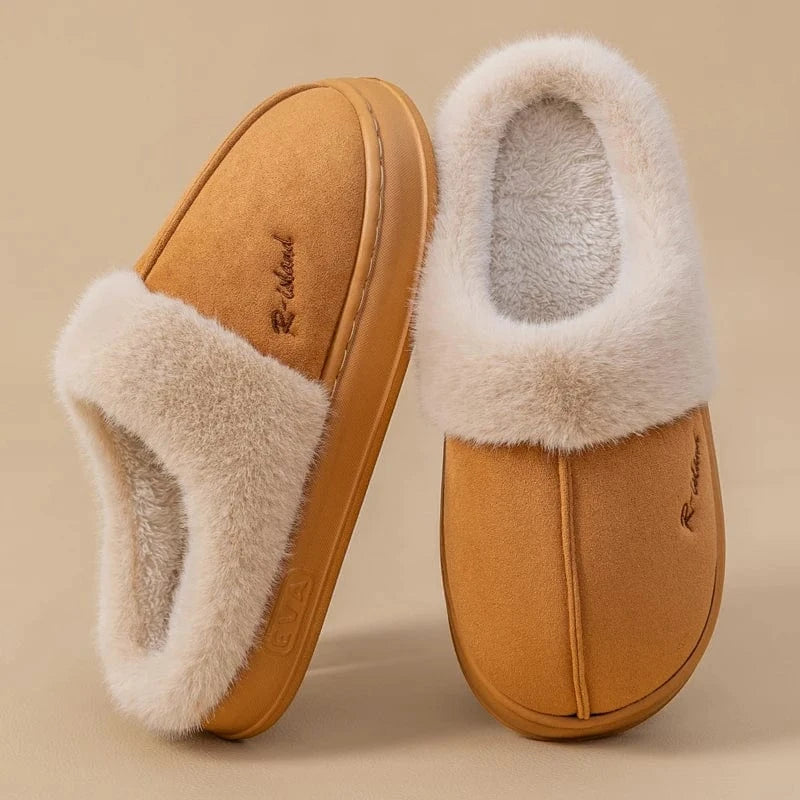 Chaussons Chauds pour Femme Camel / 35-36