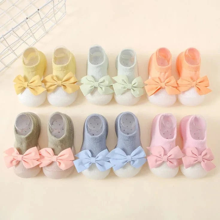 Chaussons Chaussettes à Noeud pour Fille