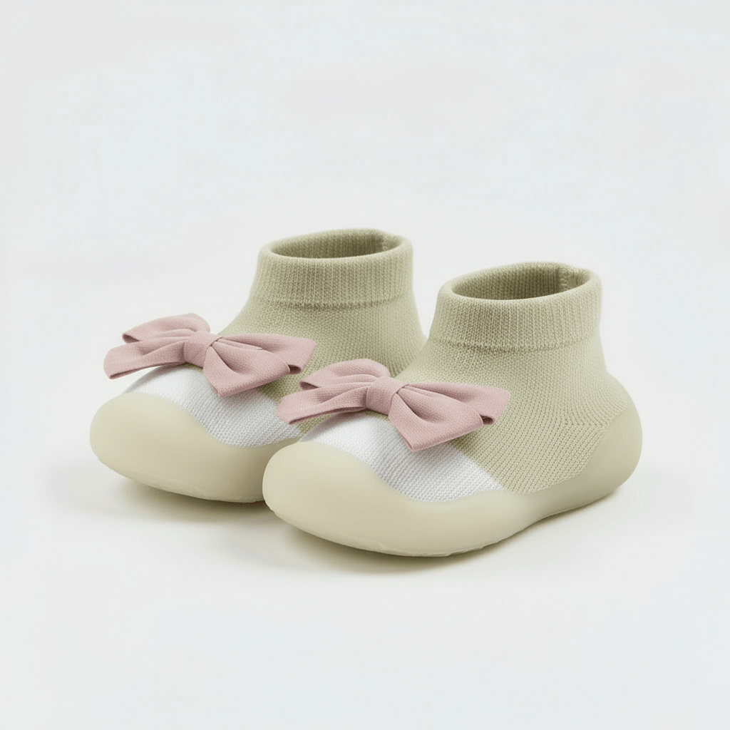 Chaussons Chaussettes à Noeud pour Fille