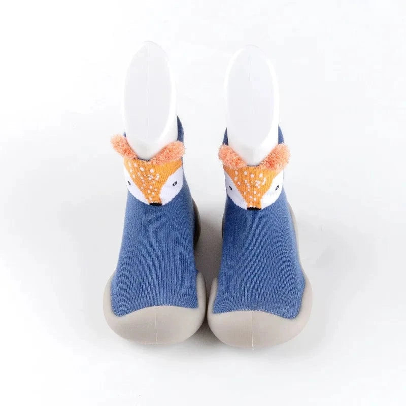 Chaussons Chaussettes Animaux Bleu / 18-19