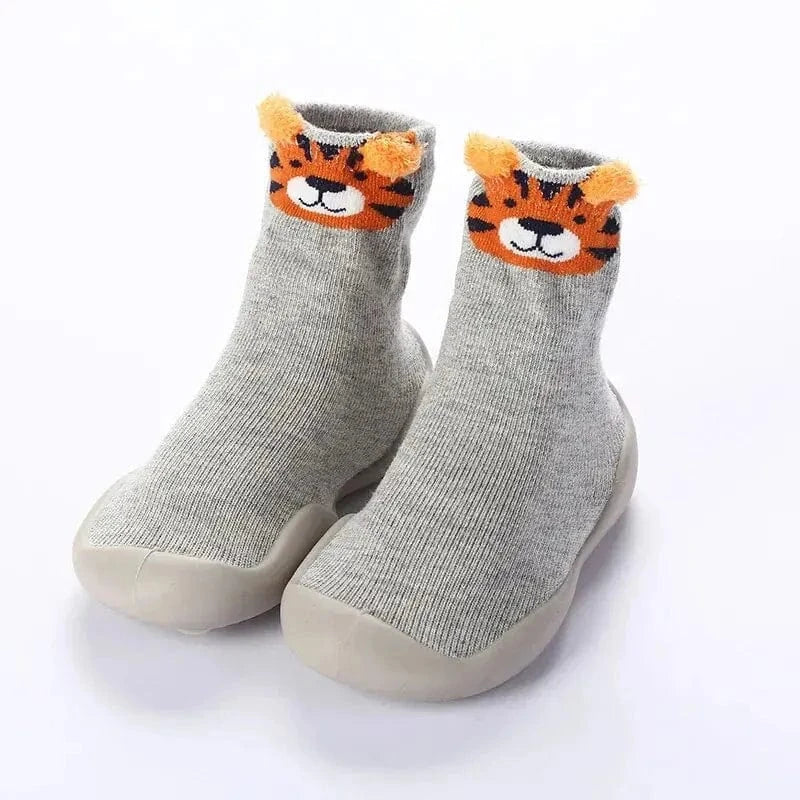 Chaussons Chaussettes Animaux Gris / 18-19