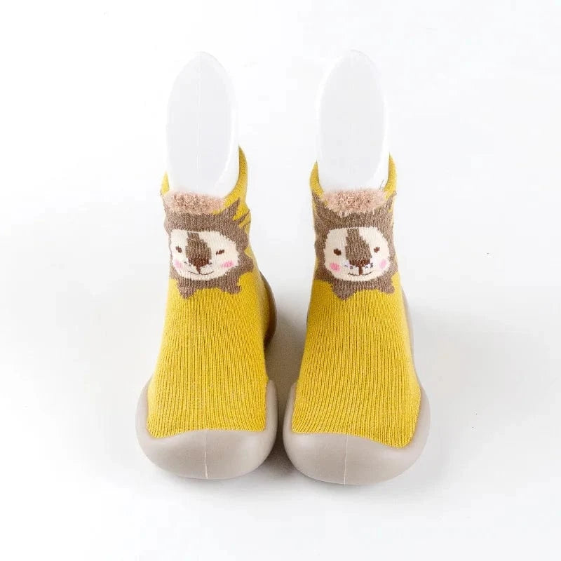 Chaussons Chaussettes Animaux Jaune / 18-19