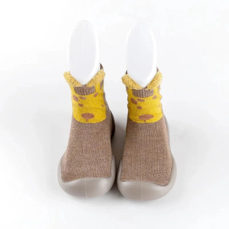 Chaussons Chaussettes Animaux Marron / 18-19