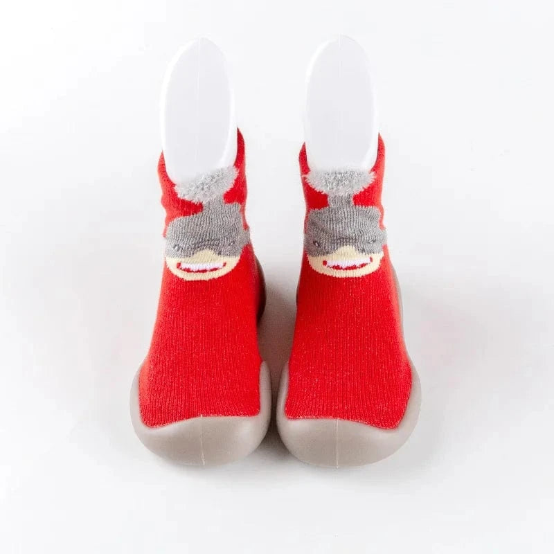 Chaussons Chaussettes Animaux Rouge / 18-19