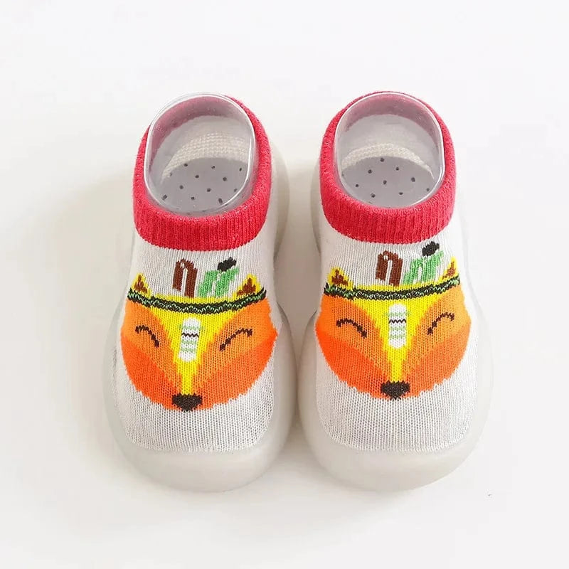 Chaussons Chaussettes Antidérapants pour Bébé - Cléo Renard / 0-6 mois