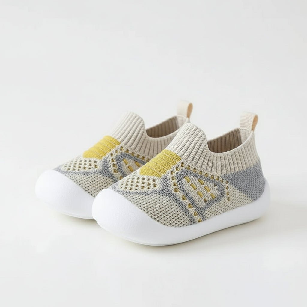 Chaussons Chaussettes d'Été pour Bébé Beige / 0-6 mois