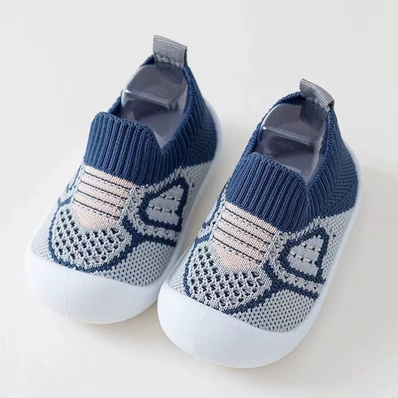 Chaussons Chaussettes d'Été pour Bébé Bleu marine / 0-6 mois
