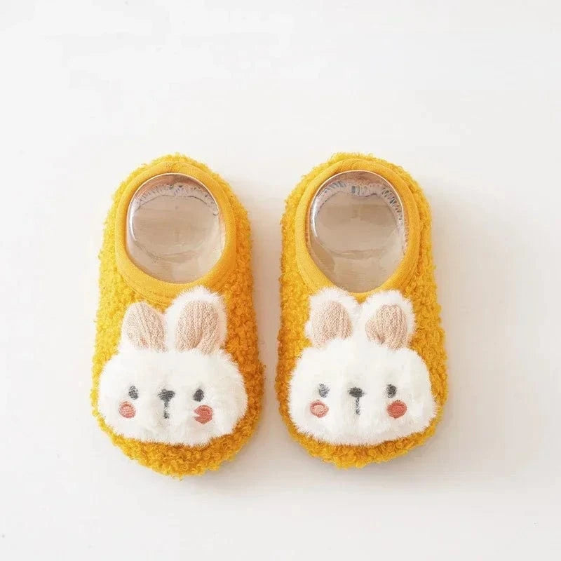 Chaussons Chaussettes en Laine pour Bébé Jaune / 18-19