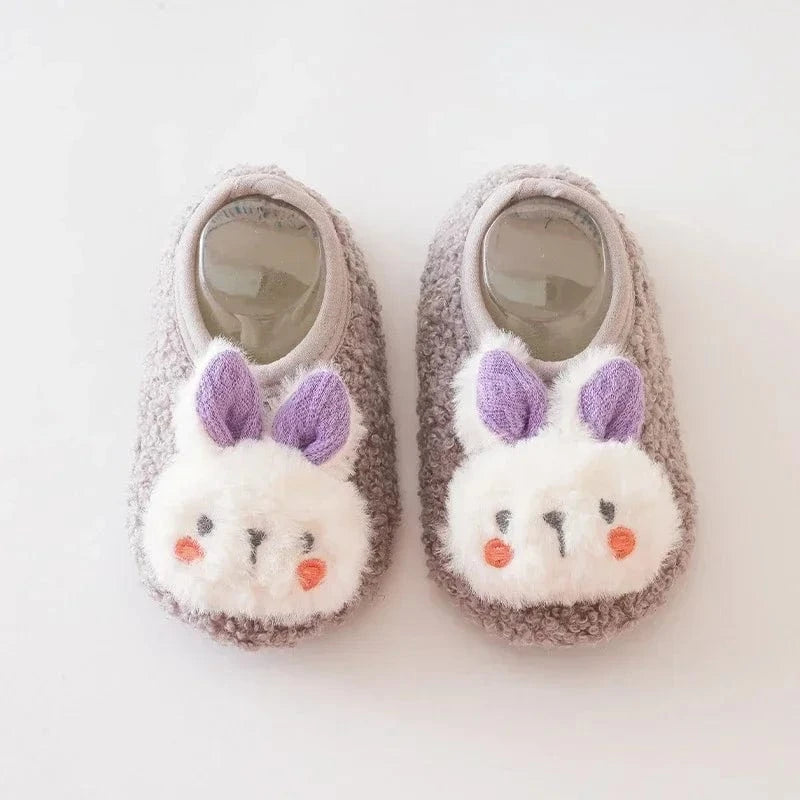Chaussons Chaussettes en Laine pour Bébé Violet / 18-19