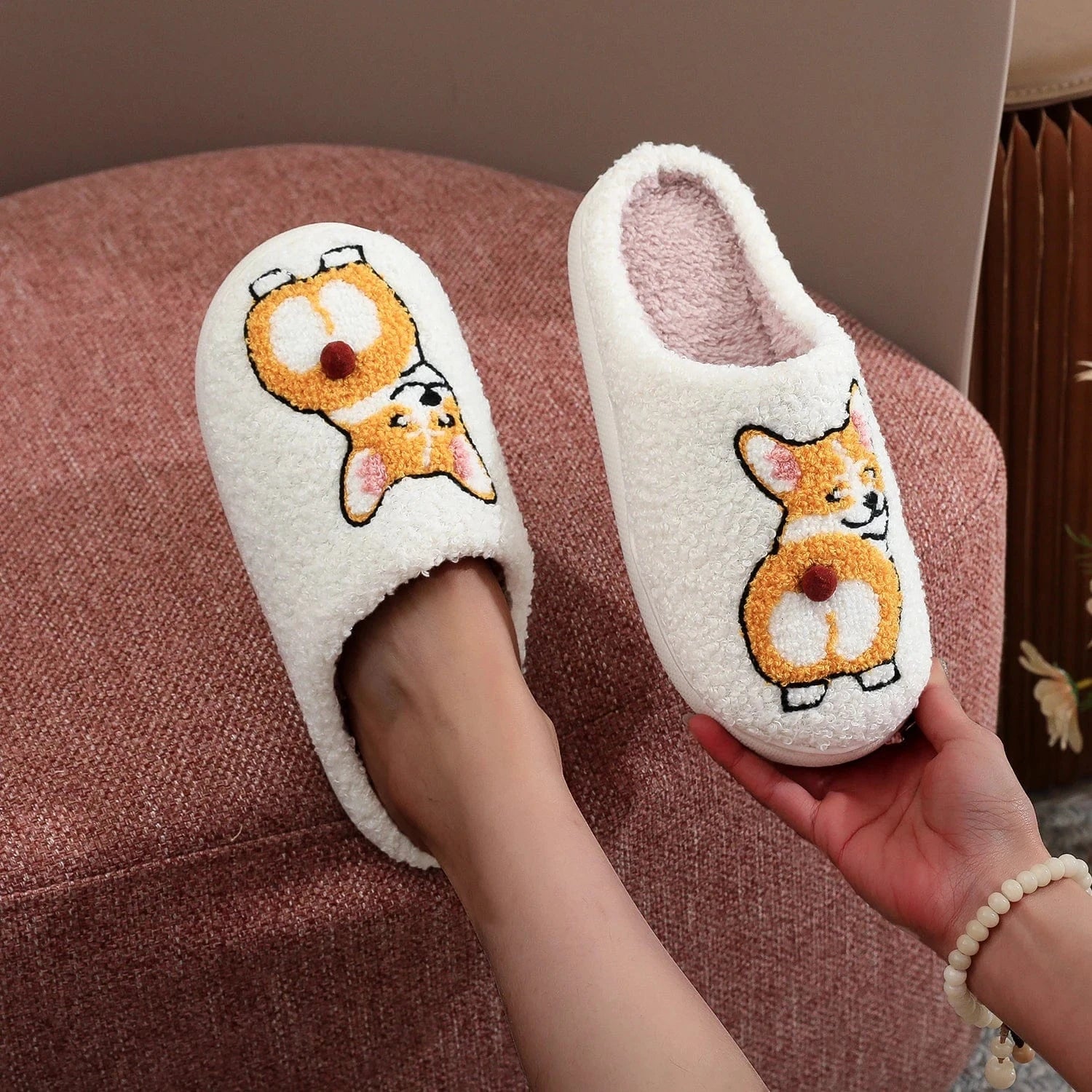 Chaussons Corgi Blanc / 35-36