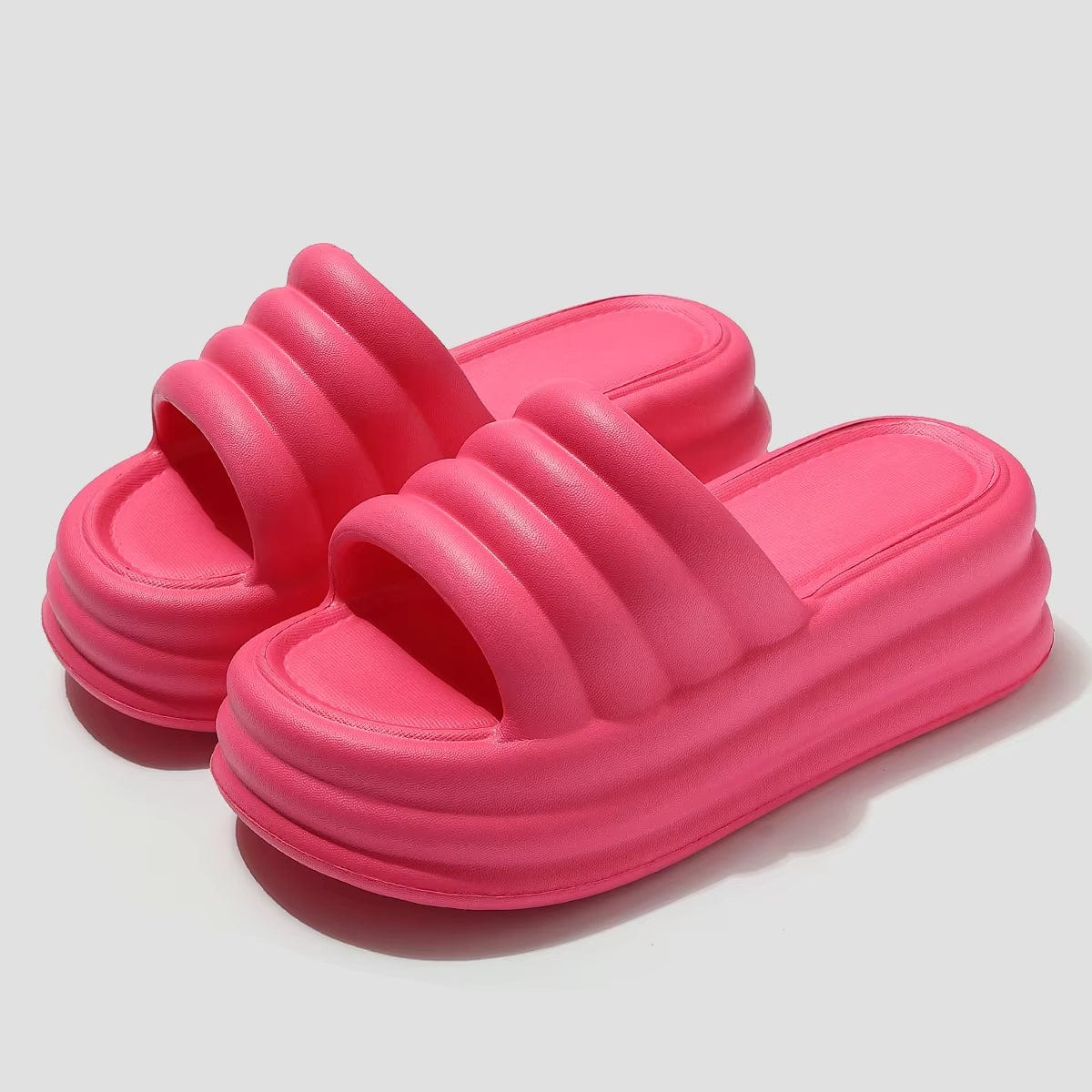 Chaussons d'Été à Talon pour Femme Rose Fushia / 36-37