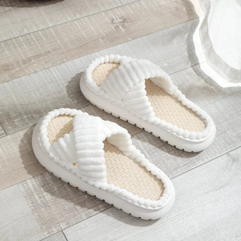 Chaussons d'Été pour Femme Blanc / 35-36