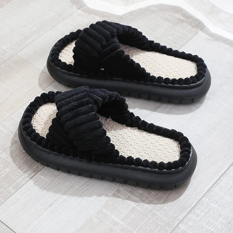 Chaussons d'Été pour Femme Noir / 35-36